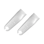 Plastique cache fourche Xiaomi M365 & M365 Pro - couleur blanc pour trottinette électrique - wattiz
