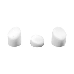 White mudguard caps and 3 stainless steel screws for Xiaomi M365 & Pro