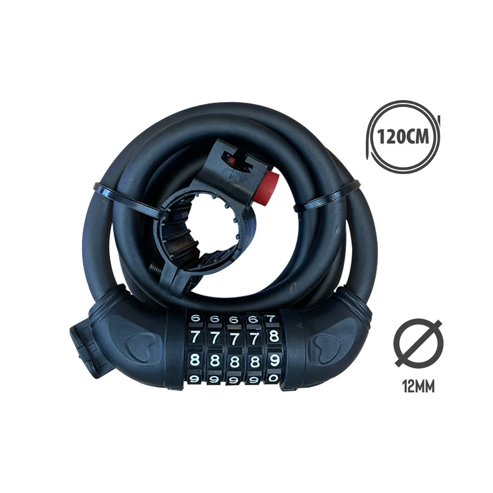 Combination lock bike lock (1m20)