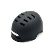 Casco scooter negro con LED