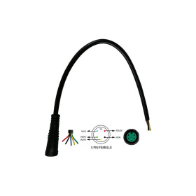 Conector estanco de 5 pines hembra