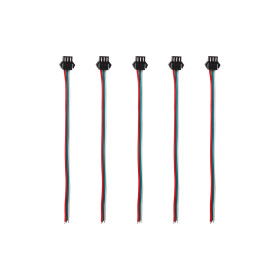 3-pin JST female connector with cable x5