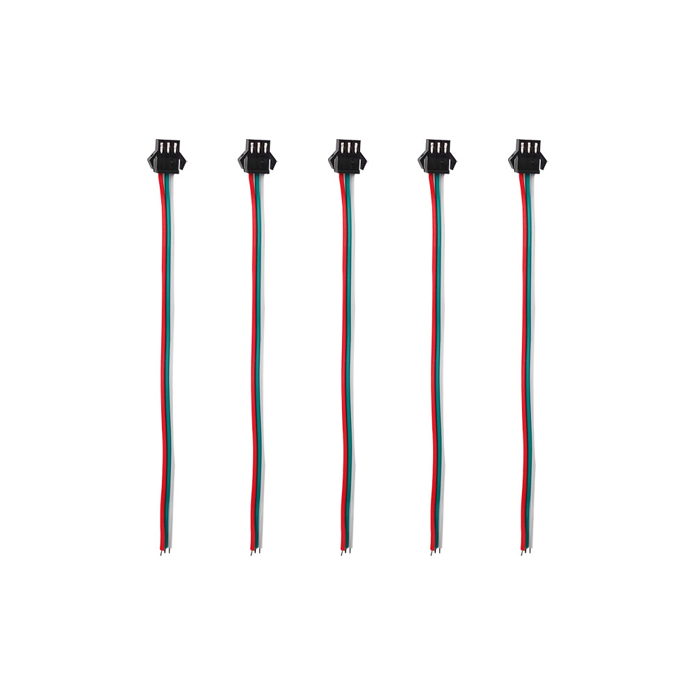 Conector JST de 3 pines con cable hembra x5