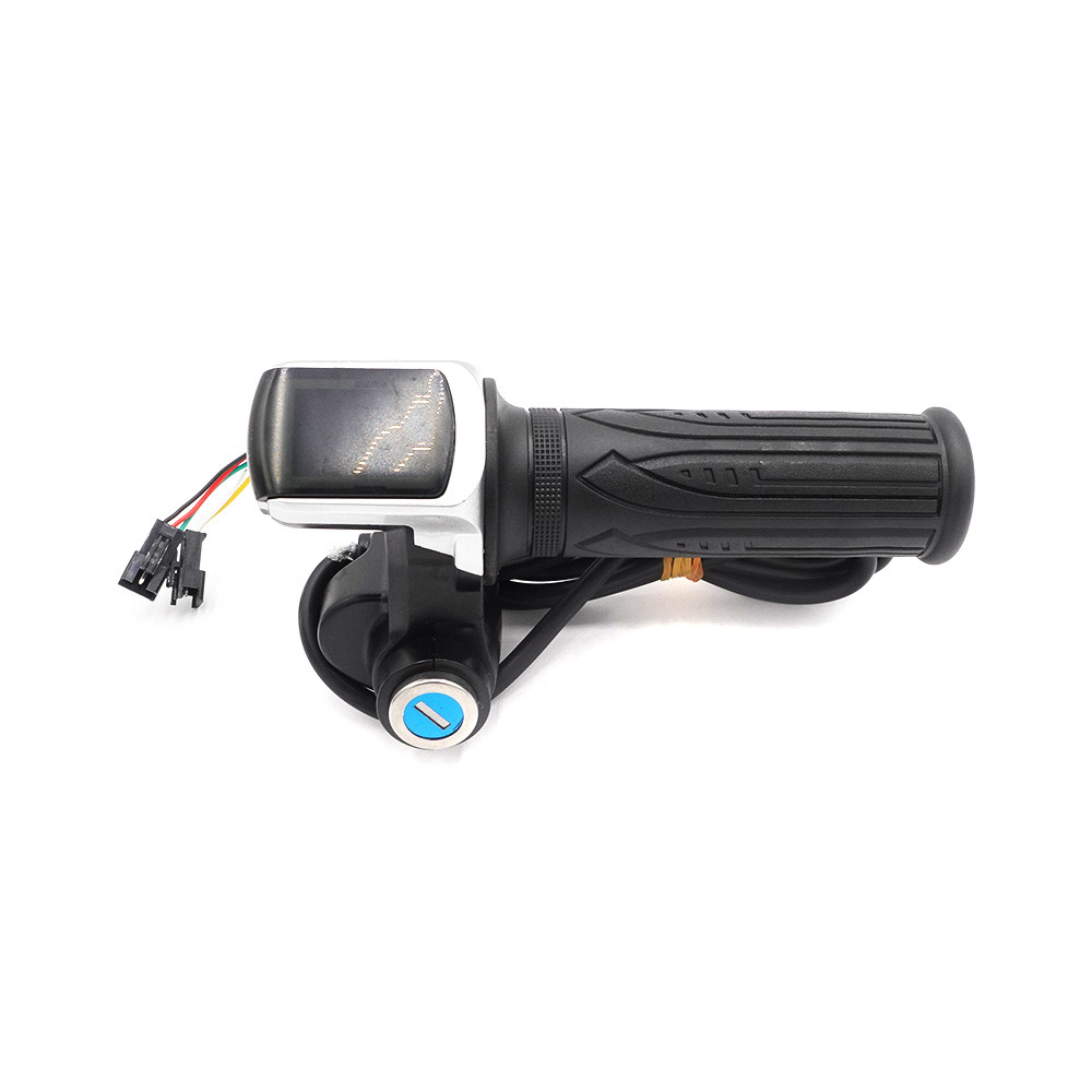 Draisienne accelerator handles with key and 48V LED screen