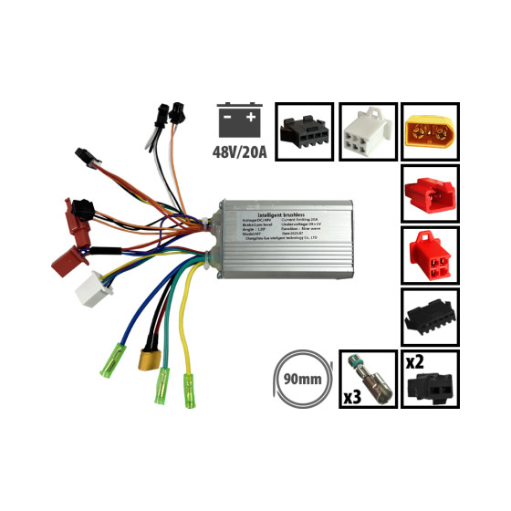 Kit controleur display câble Liviae 48v20A|Wattiz