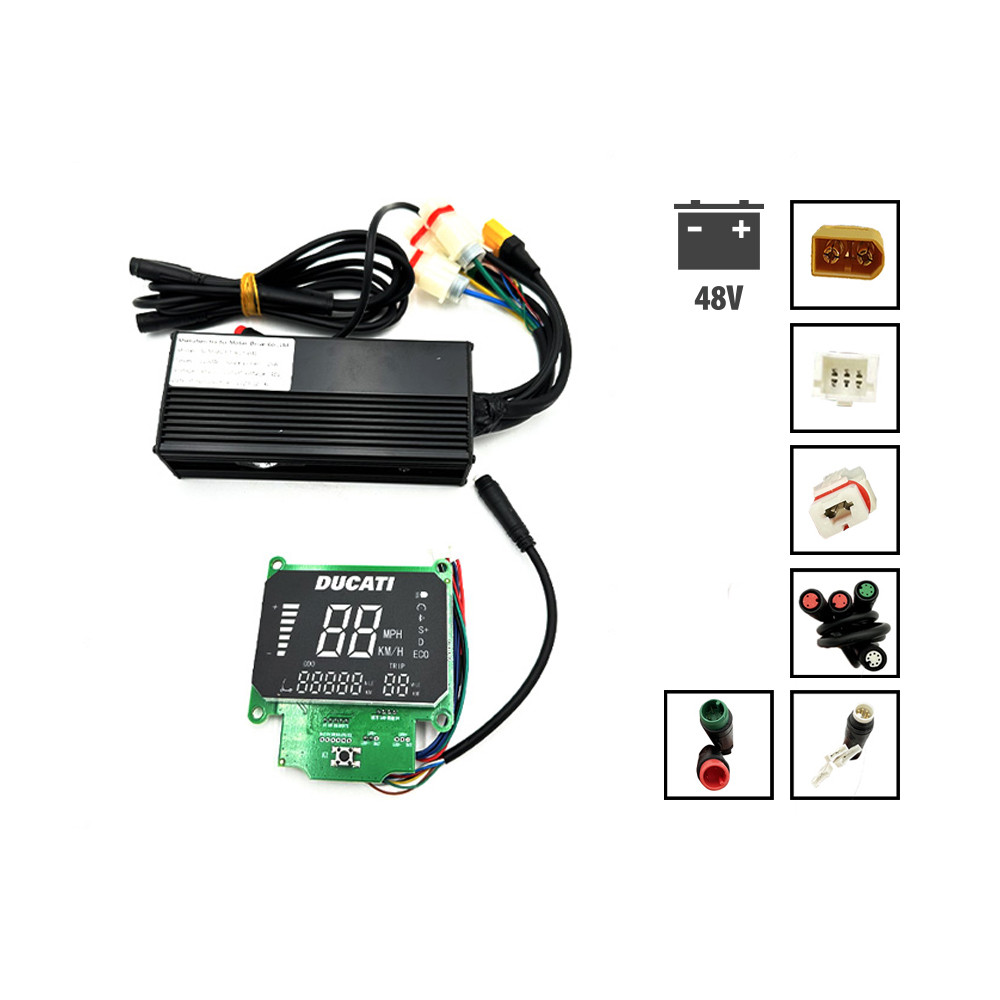Kit Display y controladora Ducati 48V Scrambler E-Cross enchufe XT90