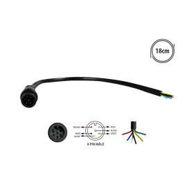 6-pin waterproof male connector