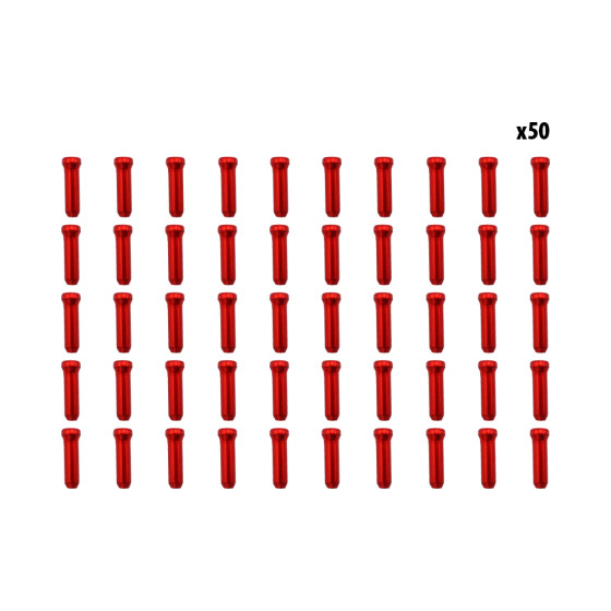 Boite arrets cables x50 pcs rouge pour trottinette électrique - Wattiz