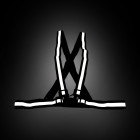 Gilet signalisation bandes reflechissantes - noir pour trottinette électrique - Wattiz