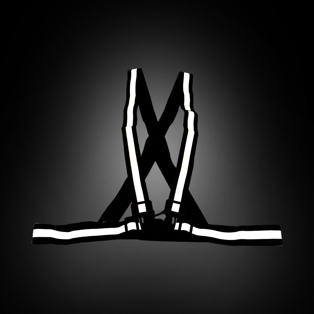 Chaleco de advertencia con bandas reflectantes - negro para scooters eléctricos - Wattiz