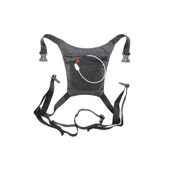 Gilet signaletique LED avec telecommande couleur jaune pour trottinette électrique - Wattiz