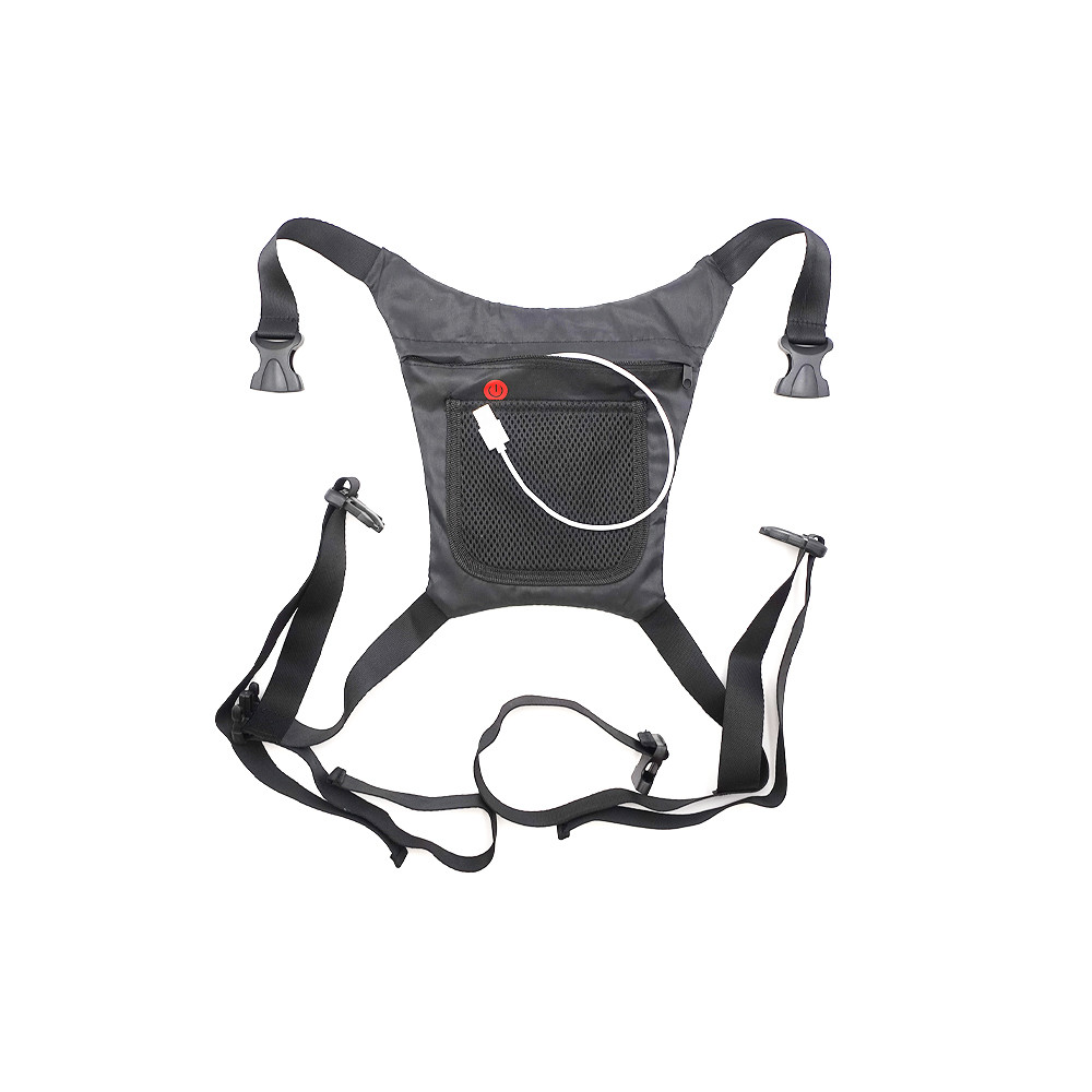 LED warning waistcoat with yellow remote control for electric scooters - Wattiz