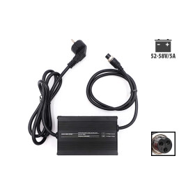 Cargador rápido 52V-58V 5A, toma GX16