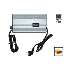 Cargador 72v-84V Ajustable 1-20 A Toma XT90