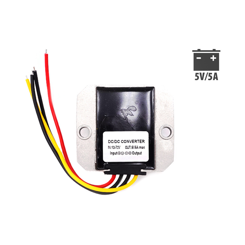 Convertidor de voltaje CC de aluminio (5V 5A)
