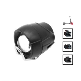 Luz LED y claxon delantero negro
