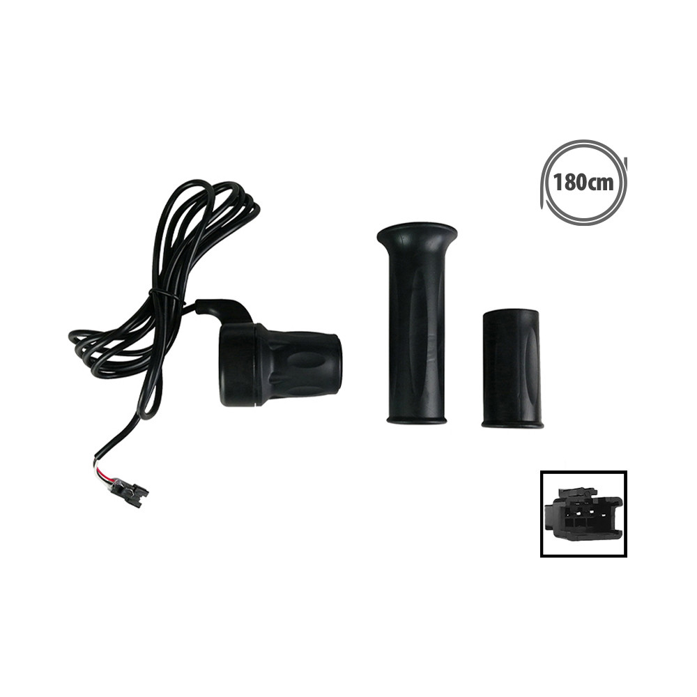 Acelerador de empuñadura para Bicicleta sin Pedales Conector JST