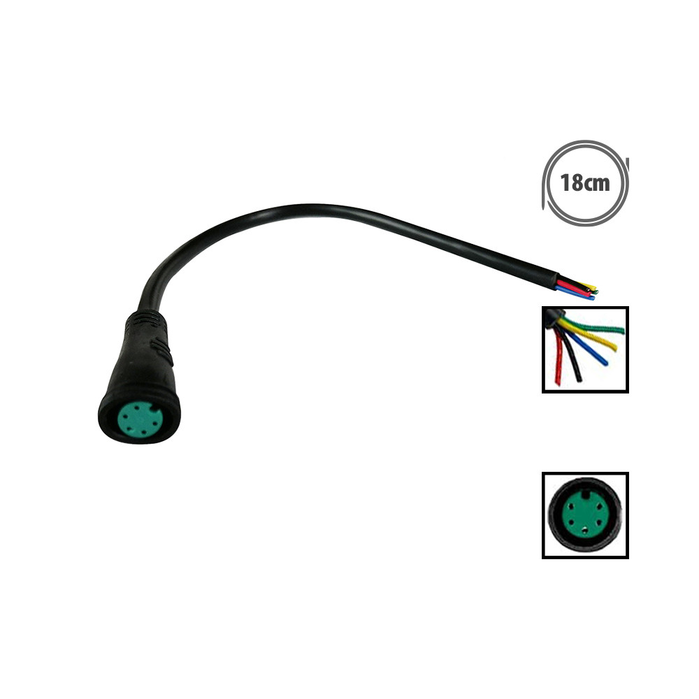 Waterproof 5-pin female connector