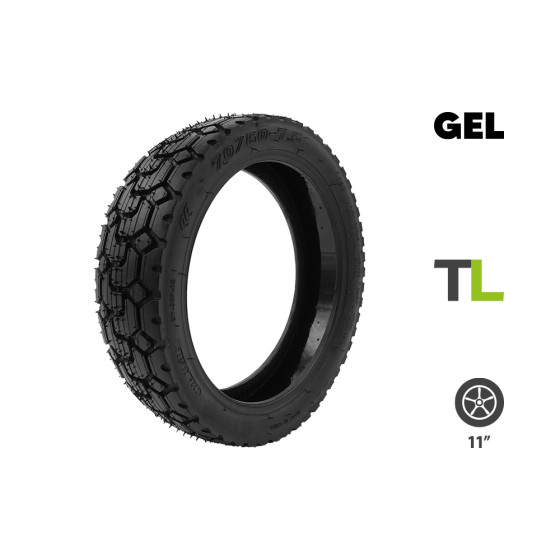 Pneu 70/60-7,5 Ninebot ZT3 Pro + gel anticrevaison pour trottinette électrique - Wattiz
