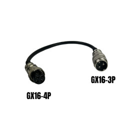 Adaptateur GX16-3 pins male vers GX16-4 pins femelle pour trottinette électrique - Wattiz
