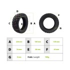 Pneu 80/65-6 offroad Zero 10X Kaabo Dualtron Victor pour trottinette électrique - wattiz