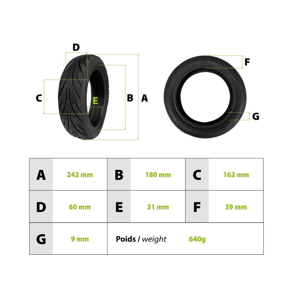 Neumático 60/70-6.5 Ninebot G30 max