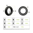 Pneu plein 200x50 Mini 4 Prp (Ar) Etwow (Av) pour trottinette électrique - wattiz