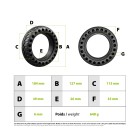 Pneu plein Kugoo 8x2 pour trottinette électrique - wattiz