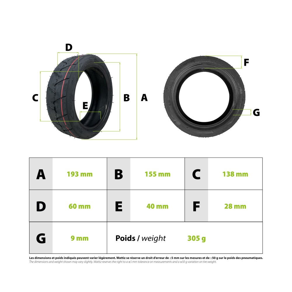 Neumático 8,5x2.0-5.5 CST Inokim Light 2