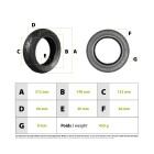 Pneu 8.5x3.0 route Vsett 8 & 9 renforcé  pour trottinette électrique - wattiz