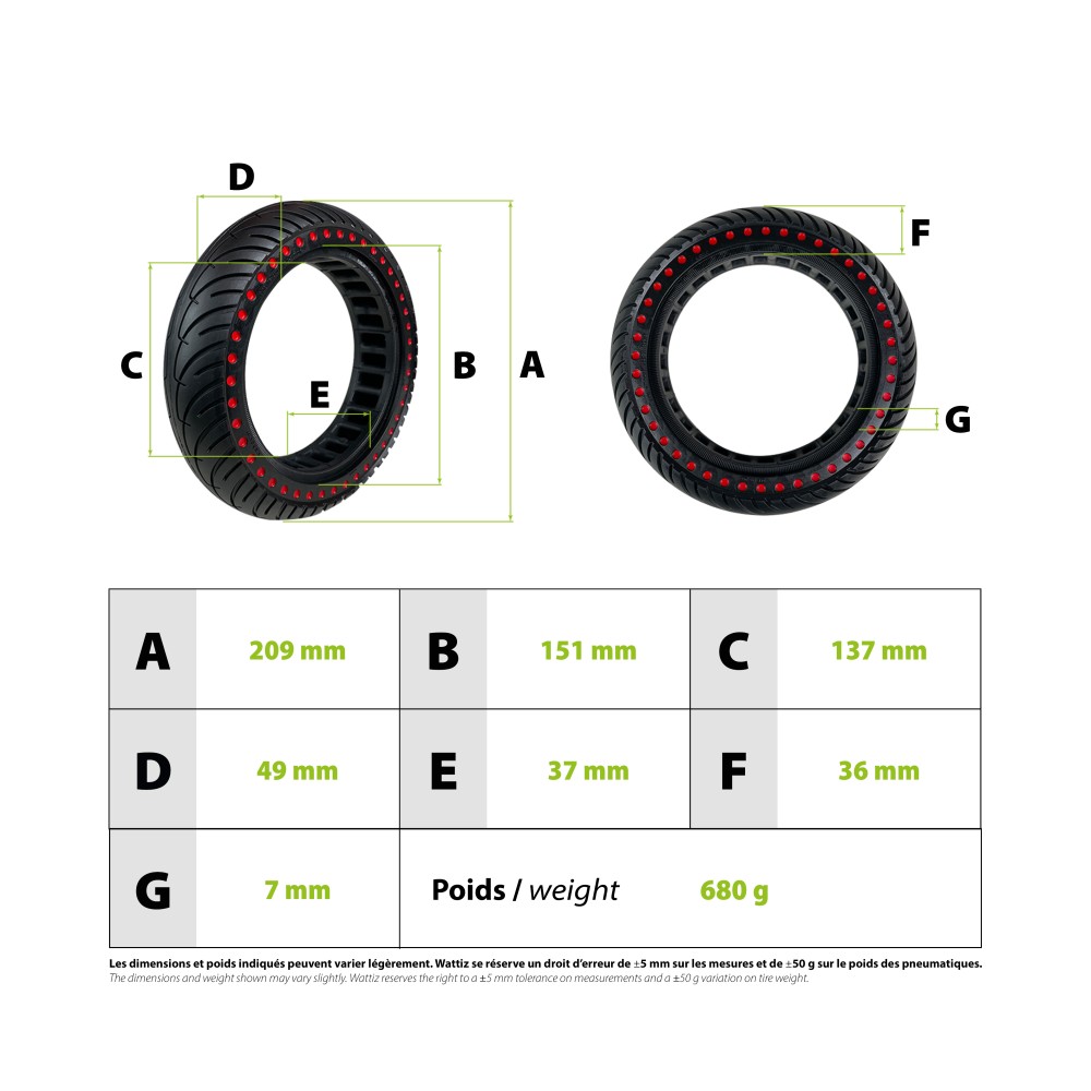 Xiaomi next-gen solid tire – red