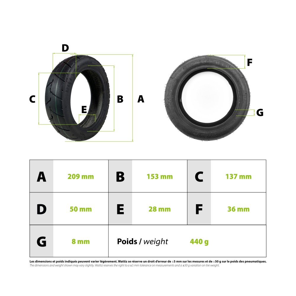 Reifen Hiley 8,5x2 (50-139)