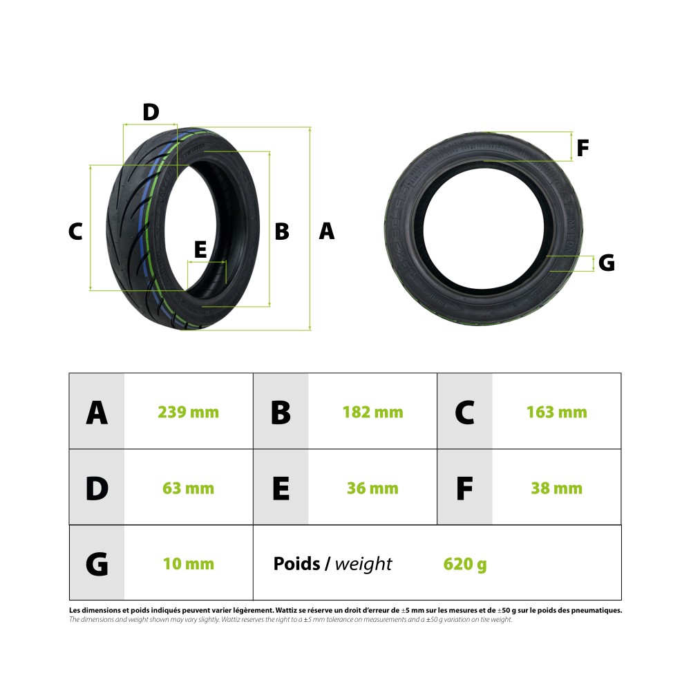 Reifen 10x2,30-6,5 CST Niu Kqi2