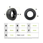 Pneu 90/65-6.5 tubeless + gel anti crevaison pour trottinette électrique - wattiz