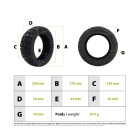 Pneu Offroad 255X80 renforcé tubeless pour trottinette électrique - Wattiz