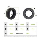 Pneu 10x3.00-6 CST tubeless avec gel anti crevaison Dualtron Victor Nami Klima pour trottinette électrique - Wattiz