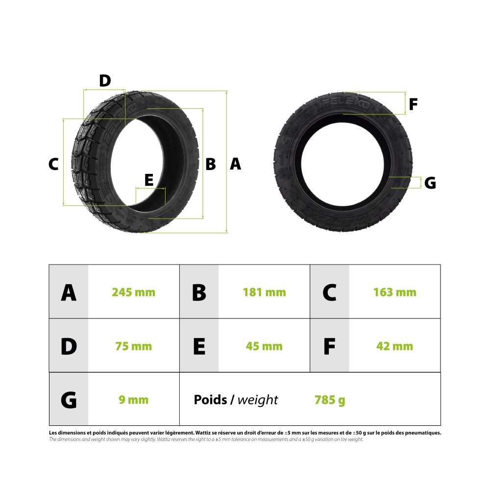 Speedway 5 Dt3 10x2,75-6,5 Reifen für UrbanGlide E-Cross semi offroad tubeless