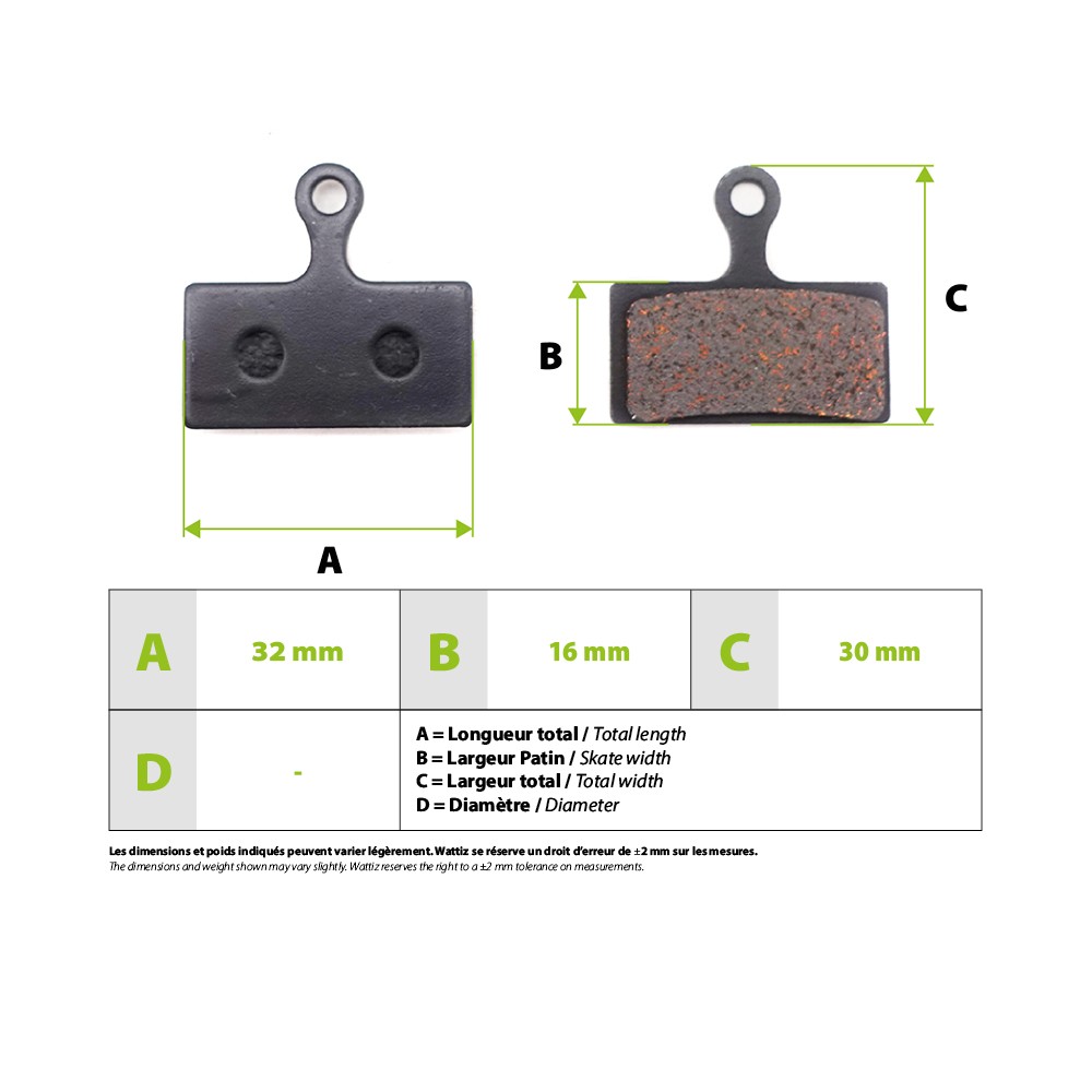 Shimano Semi-Metallic Brake Pads G03S