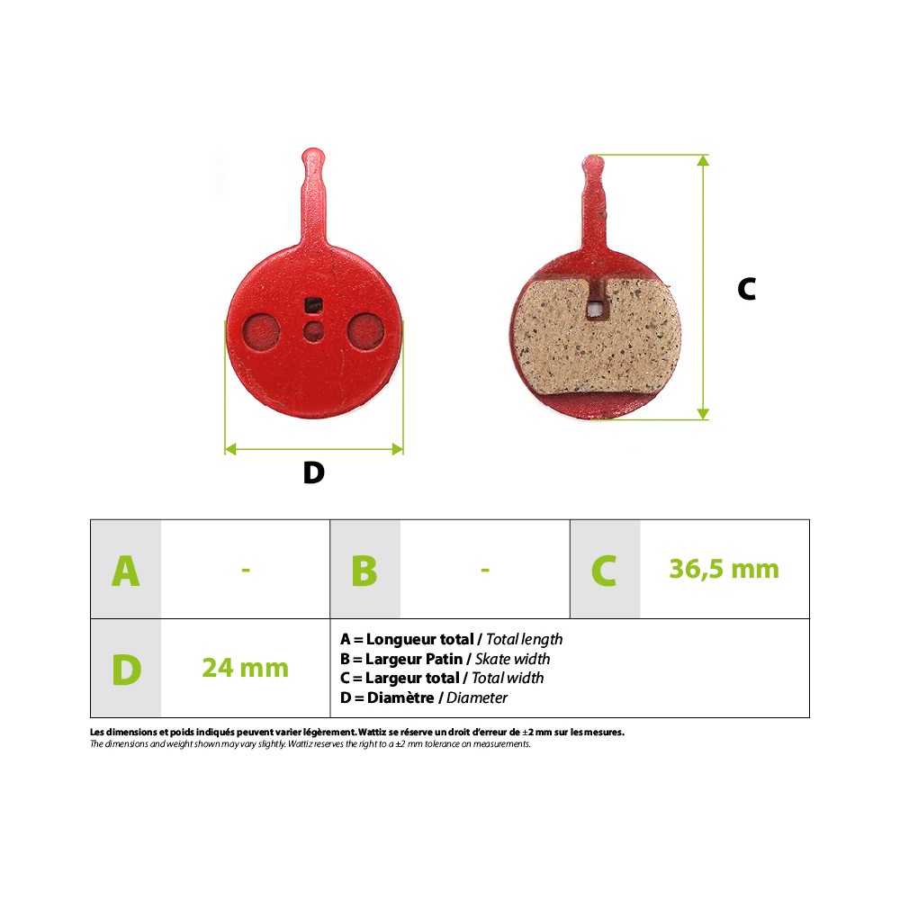 SpeedTrott Brake Pads RS800/1600 02B