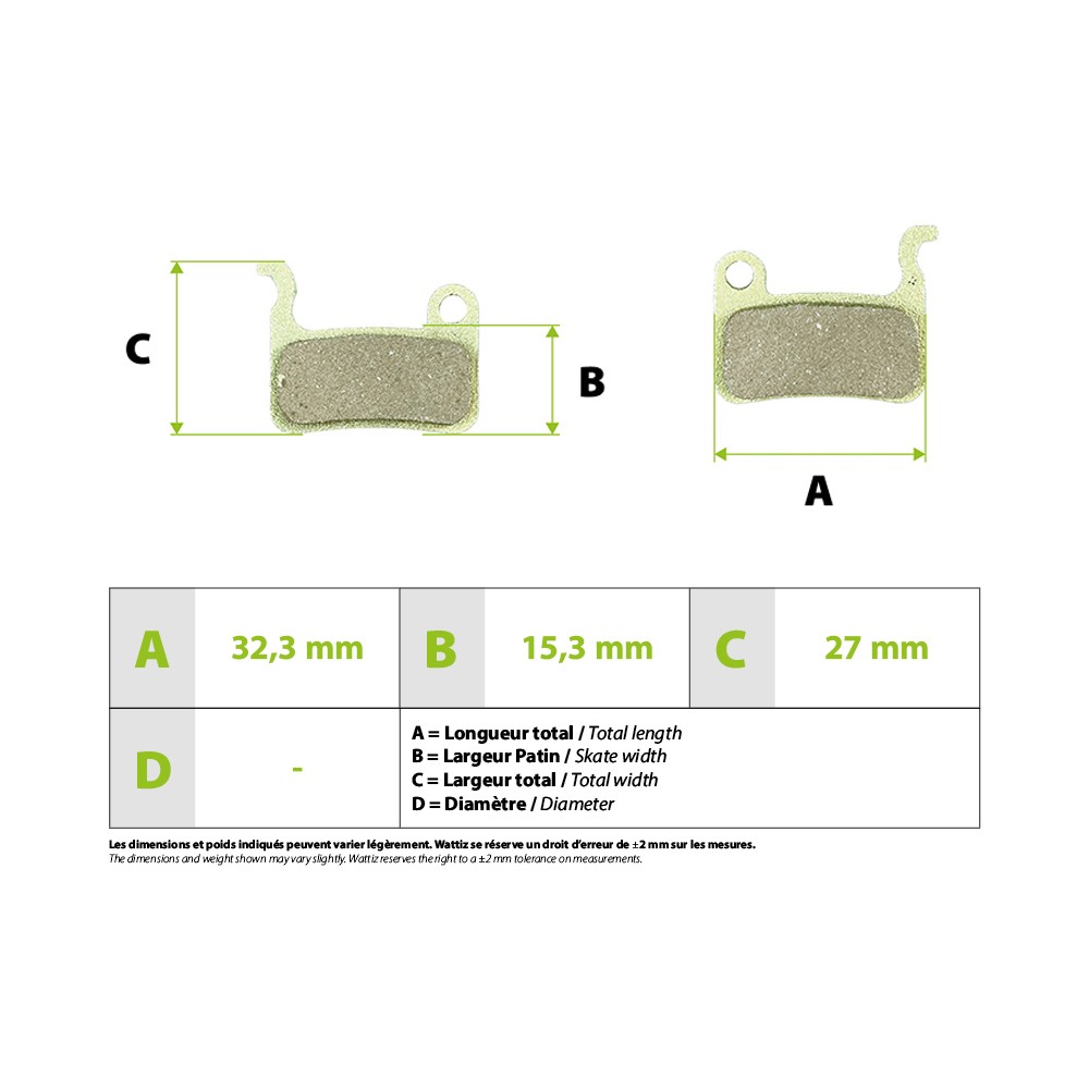 Metallische Bremsbeläge Xtech Zoom