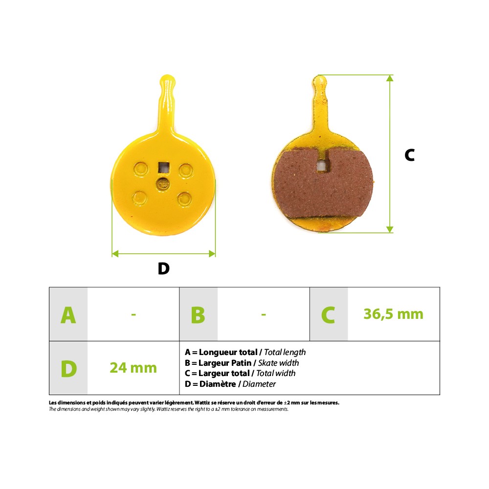 SpeedTrott RS800/1600 02B Metallic Brake Pads