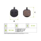 Plaquettes de frein Hyaes Mx3 Mx4 Mx5 pour trottinette électrique - wattiz