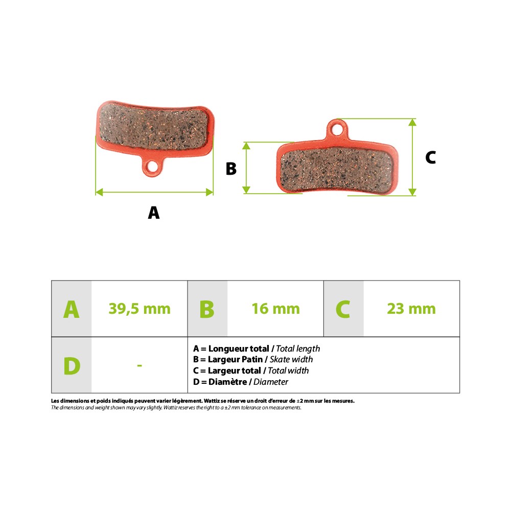 Bremsbeläge Nutt 4-Kolben Ceramic