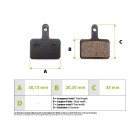 Plaquettes de freins étrier zoom 30mm pour trottinette électrique - Wattiz