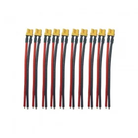 Pack de conectores XT30 con cables X10 machos + X10 hembras