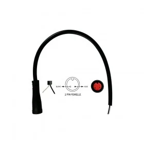 Conector estanco hembra de 2 pines