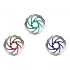 Disco de freno R6 140 mm distancia entre centros 44 mm (3 colores)
