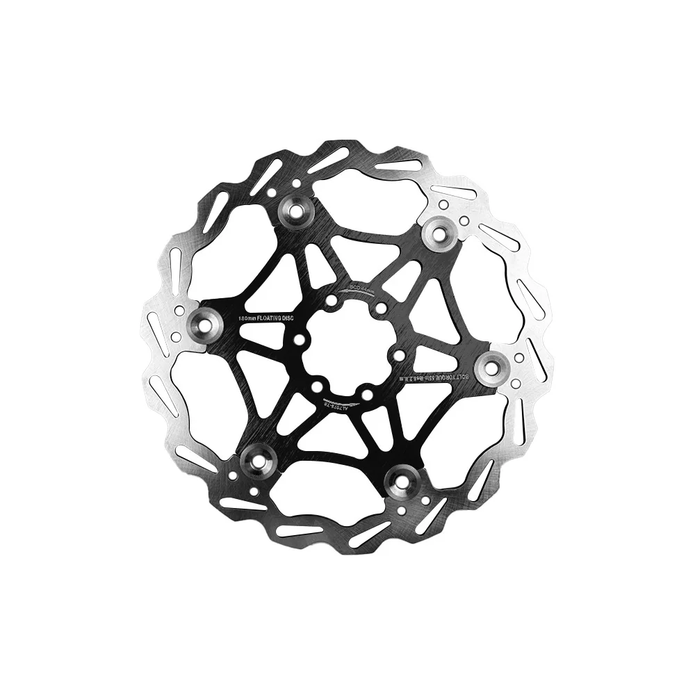 180mm floating brake disc with 44mm bolt circle (2 colors)