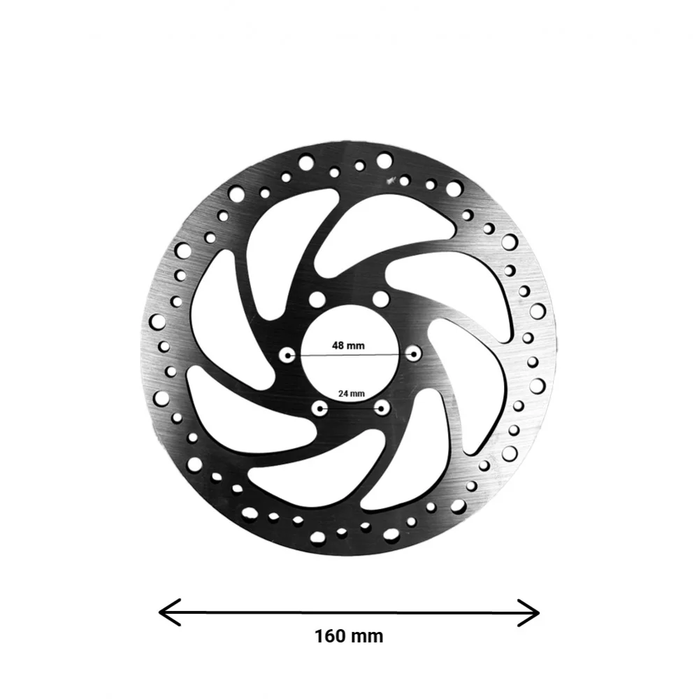 160mm Brake Disc 2.8mm Thickness, 48mm Bolt Circle