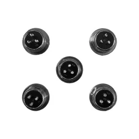 GX12 3-pin male socket x5 pcs